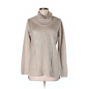 Calvin Klein Tan textured turtleneck sweater M